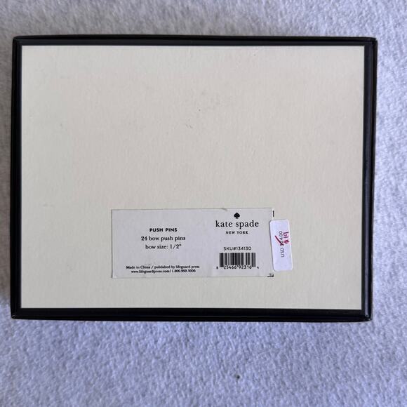 NWT Kate Spade Gold Bow Push Pins - Picture 3 of 3